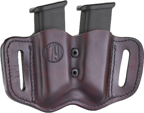 1791 Gunleather F2.2 Double Magazine Carrier, Double Stack Magazines, Signature Brown