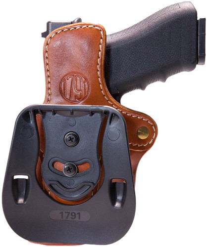 1791 Gunleather PDH2.3 Paddle Holster, 1911 4-5", Optic Ready, Right Hand, Classic Brown