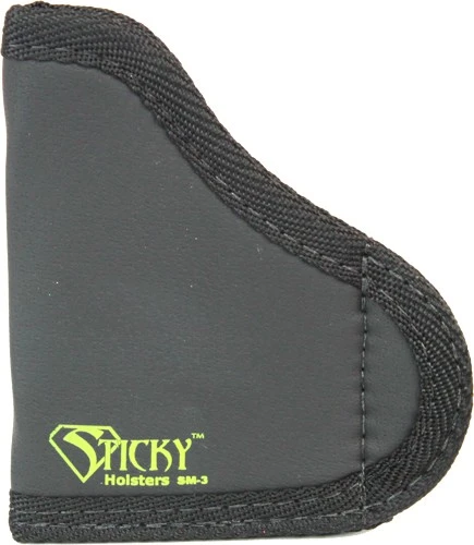 Sticky Holsters Small Handguns Pocket & IWB Holster, Up to 2.75" Barrel with Laser, Ambidextrous, Black