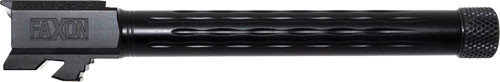 Faxon Flame Fluted Threaded Barrel for Glock 34 Gen 5, 9mm, Black