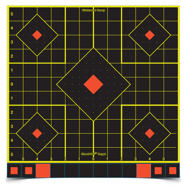 Birchwood Casey Shoot-N-C 12 inch sight-in target with numbered grid
