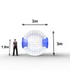 Inflable Zorb Ball, confiable y seguro