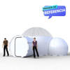 burbuja inflable gigante glamping