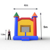 Castillo inflable mediano para fiestas