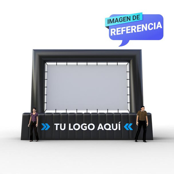Pantalla Inflable Gigante Con Pedestal  render