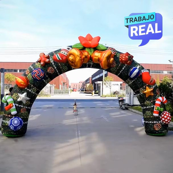 Decoración navideña inflable para exteriores