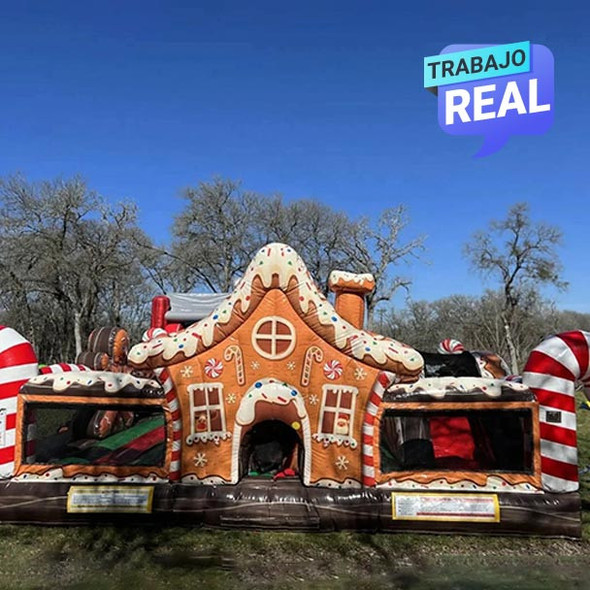 Play Ground Navideño Casa de Jengibre 8 X 7. metros