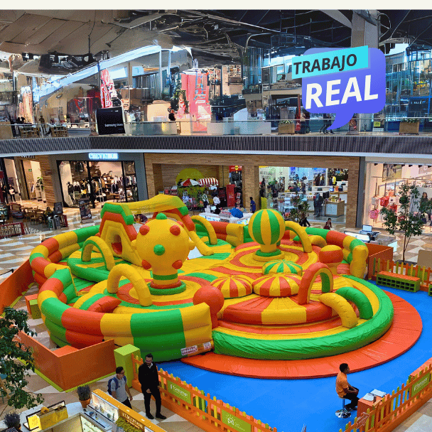 parque inflable colores