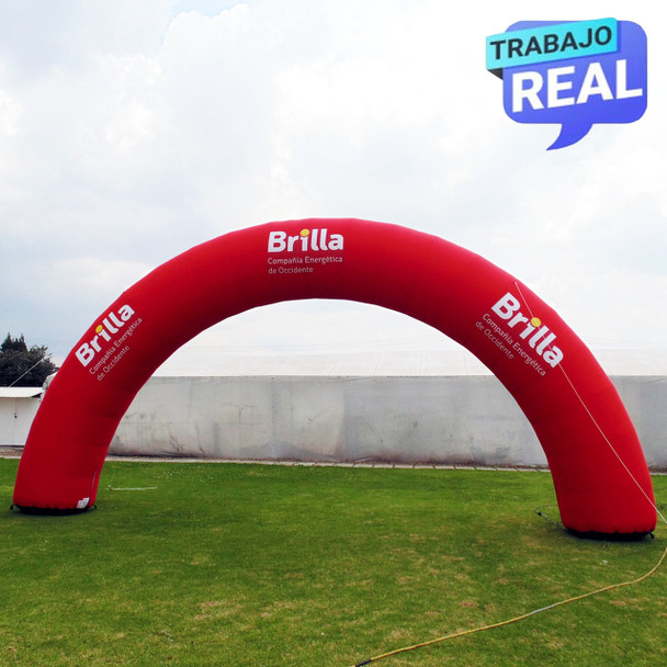 Arco inflable de llegada Brilla Bogotá