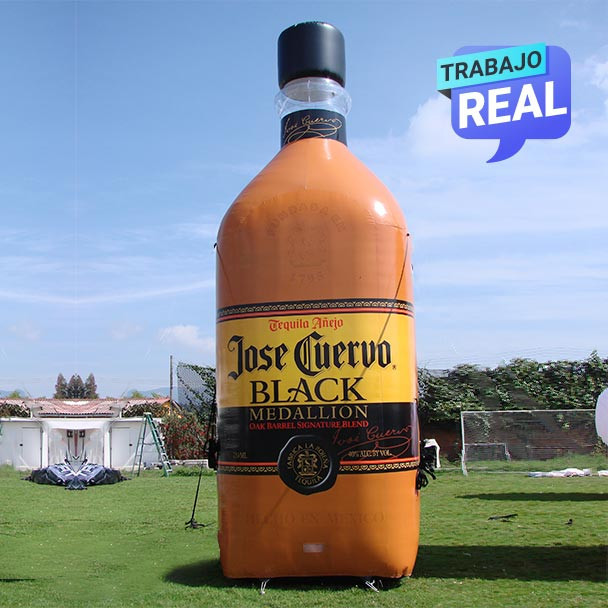 botella de champan inflable bogota José Cuervo Bogotá