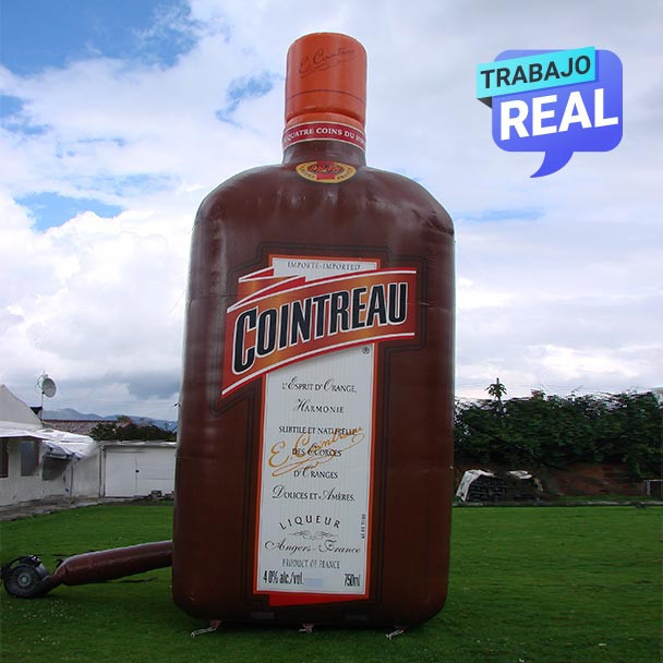 botella de champan inflable bogota Cointreau Cali