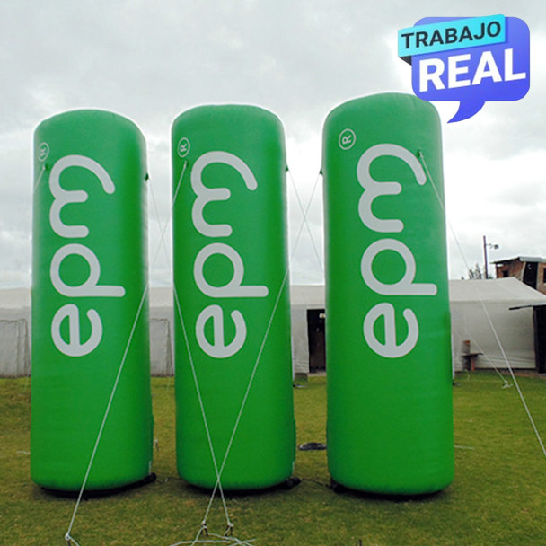 totem inflable publicitario EMP Medellín