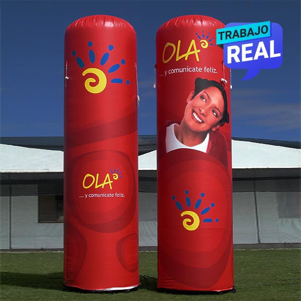 totem inflable publicitario Cali