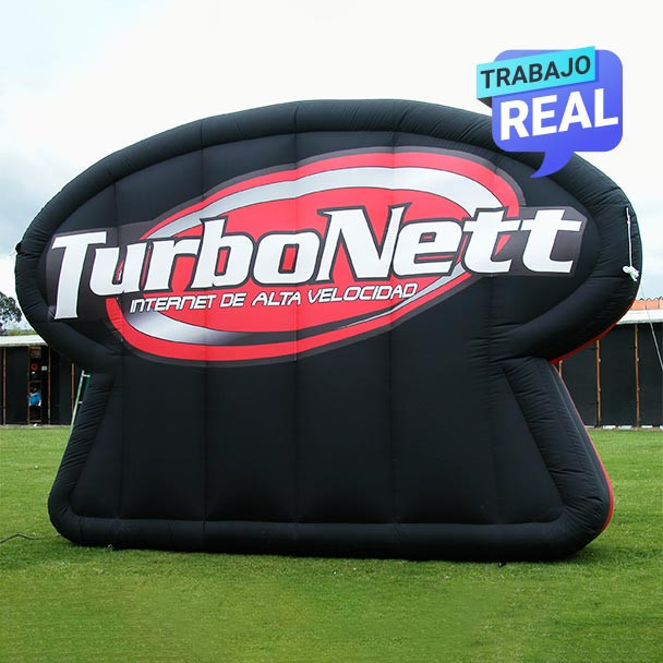 valla inflable Inflable Turbonett Cali