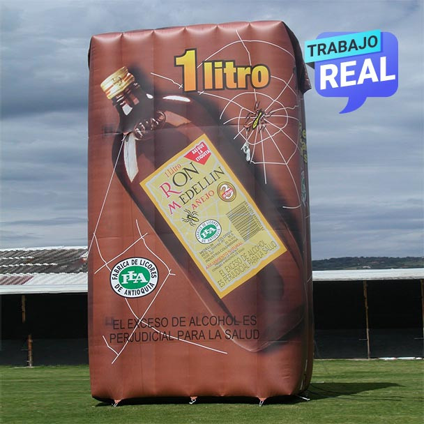 venta de inflables publicitarios  Inflable Ron Medellín Cali
