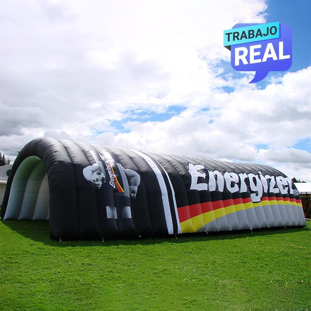 tunel recreativo inflable Energizer Bogotá