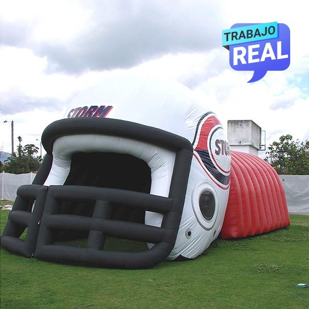 tunel inflable futbol Storm Medellín