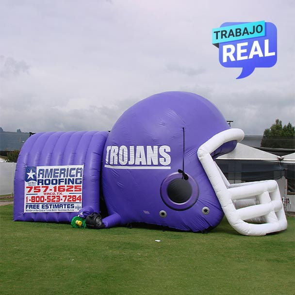 tunel inflable futbol Trojans Cali