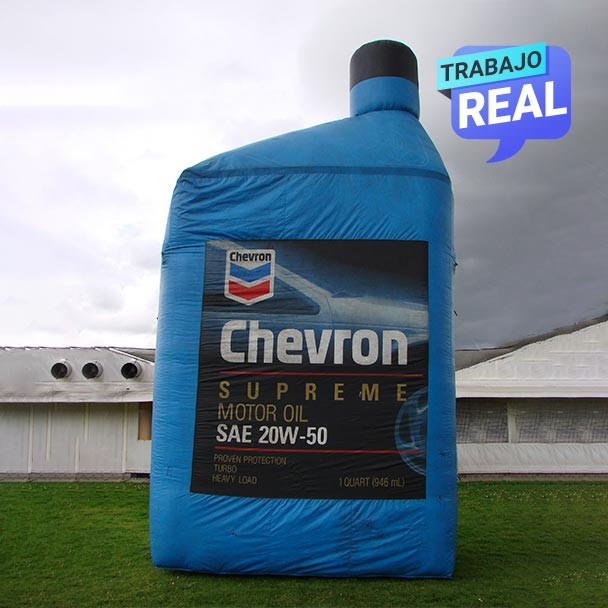 inflables de producto de marca Chevron Bogotá