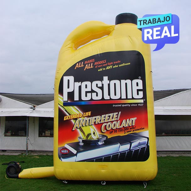 inflables de producto de marca Prestone Medellín