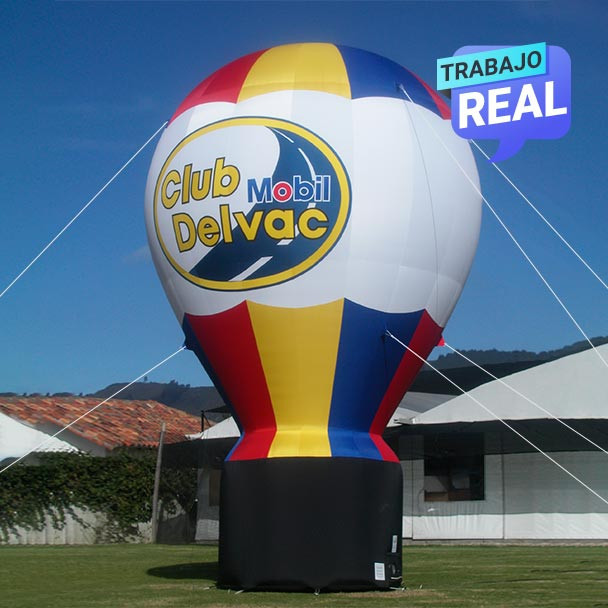 globos inflables publicitarios bogota Club Delvac