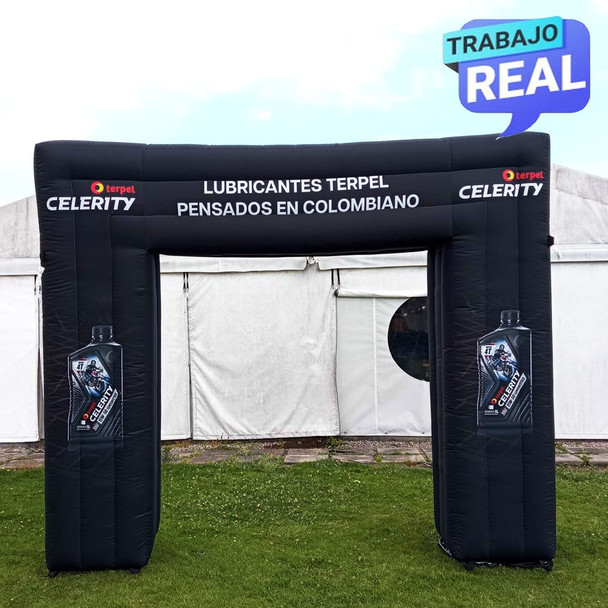 arco inflable de llegada terpel