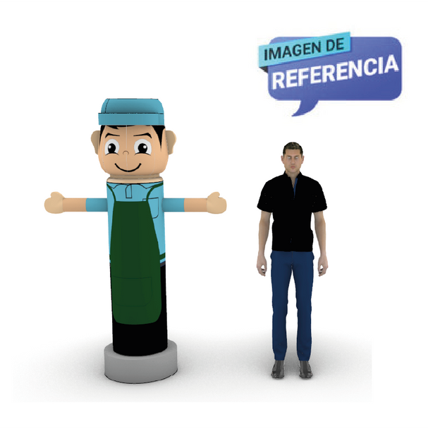 Llamador Tendero 2 Metros Inflable  Render