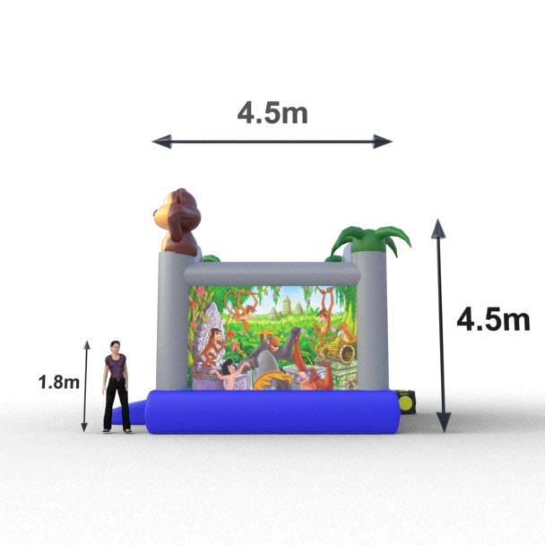 Saltarín inflable jungla para niños