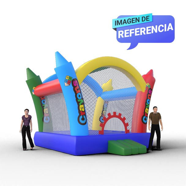 Saltarín Crayones inflable comercial