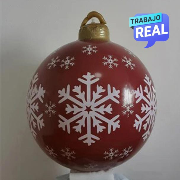 Bolas inflables para decoración navideña de 60 cm