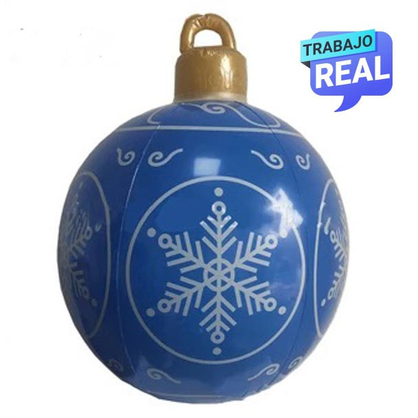 Bolas inflables para decoración navideña de 60 cm