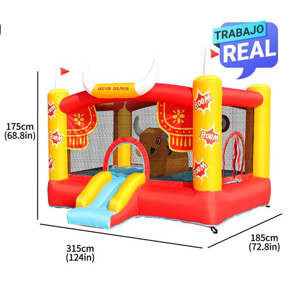 Aventura segura con Saltarín Bull inflable