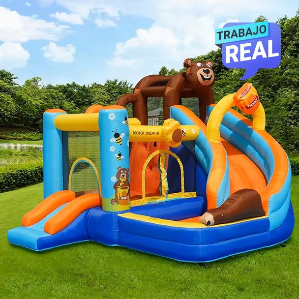Combo Honey Bear inflable de alta resistencia