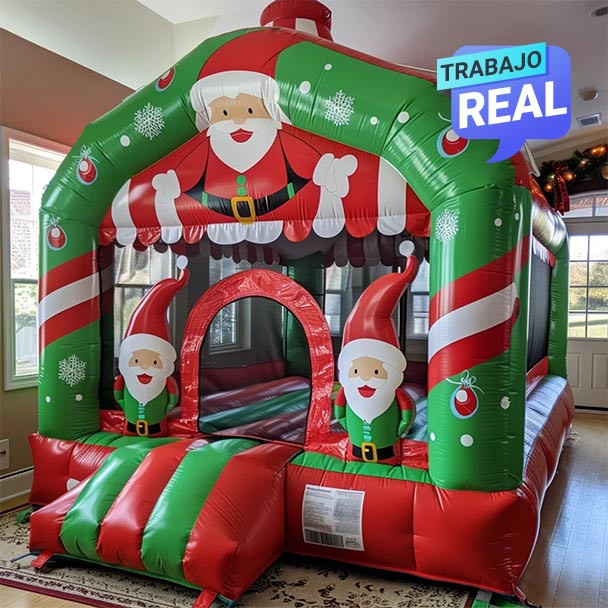Saltarín Navidad 4.5x4 metros inflable para eventos