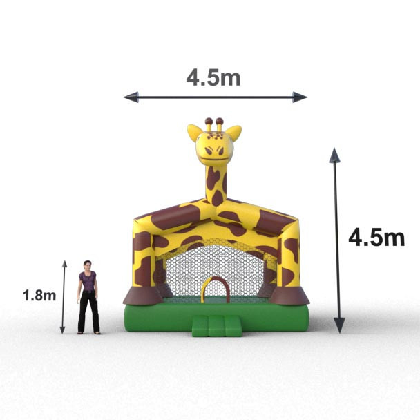 Jirafa inflable grande, perfecto para exteriores