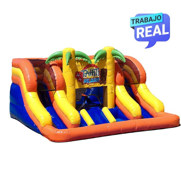Deslizador  inflable Tahiti  diversión para toda la familia