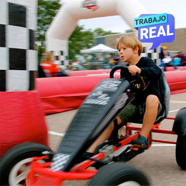 Inflable interactivo Carrera F1 para eventos