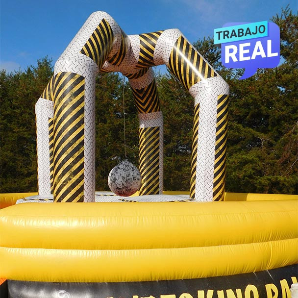 Juego inflable Wrecking Ball para actividades familiares