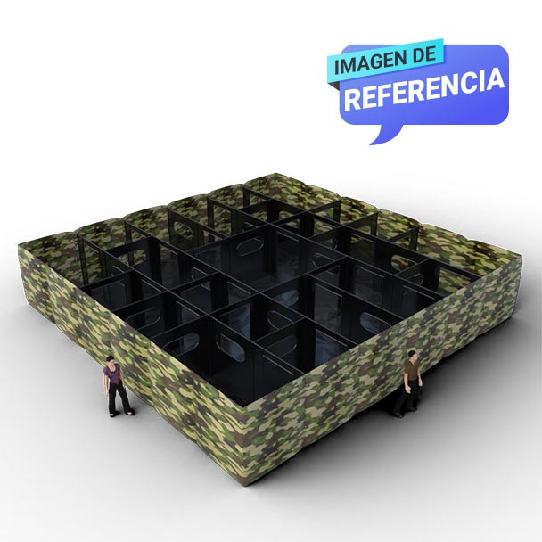 Laser tag inflable 11m para eventos
