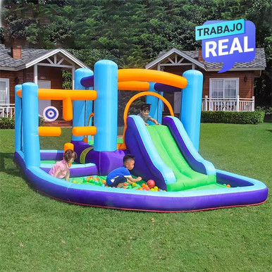 Combo Niños Castillo Azul Inflable | Aeroinflables