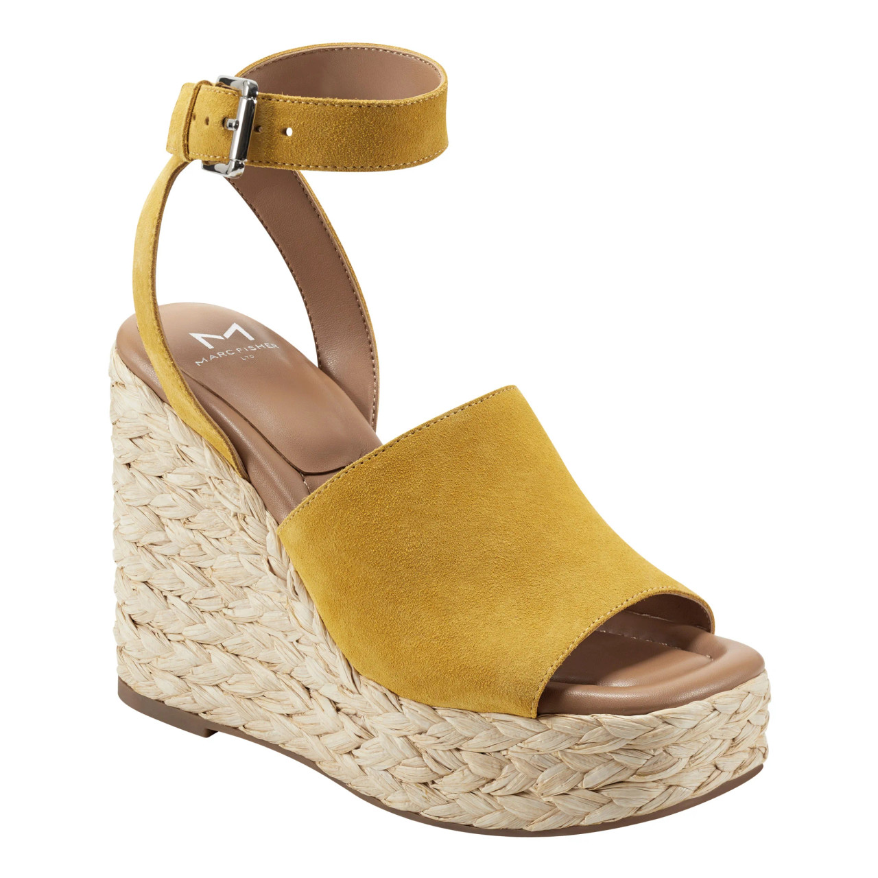 Mustard sales espadrille wedges