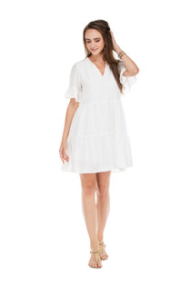 Flutter Sleeve Tiered Dress Flutter Sleeve Tiered Dress