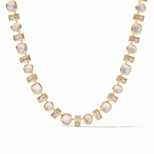 Antonia Tennis Necklace - Clear Crystal