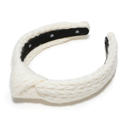 Cable Knit Slim Knotted Headband