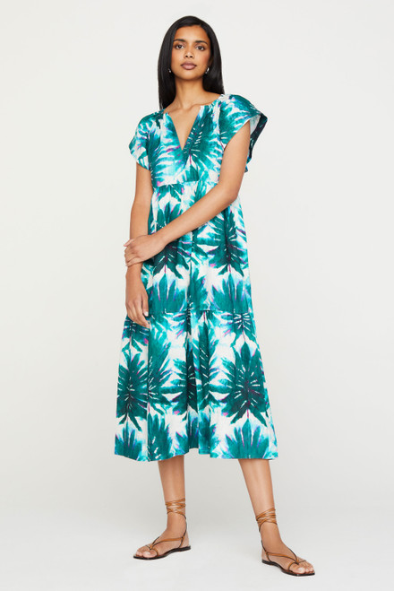 Kara Midi Dress - Monstera