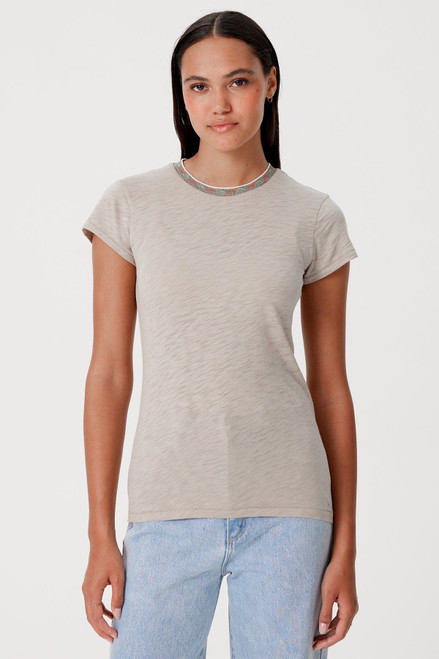 Pave Ringer Tee in String
