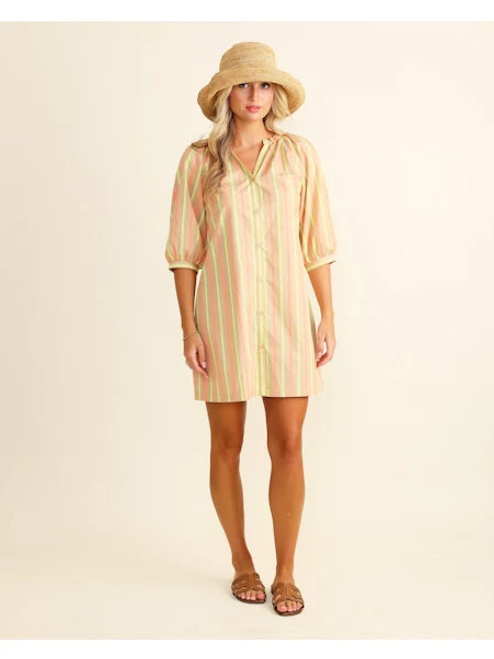 Amanda Dress in Desert Stripe