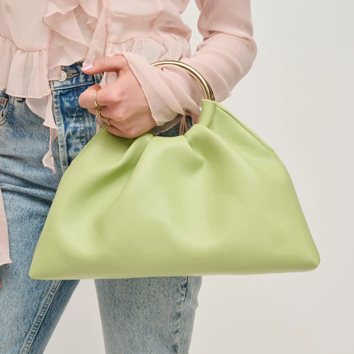 Harper Clutch in Pistachio