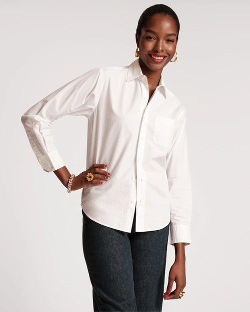 Perfect White Button Down in White