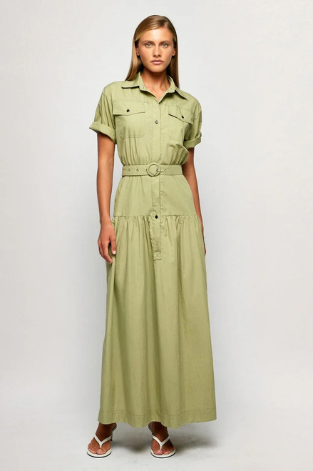 Belted Utility Midi in Haze